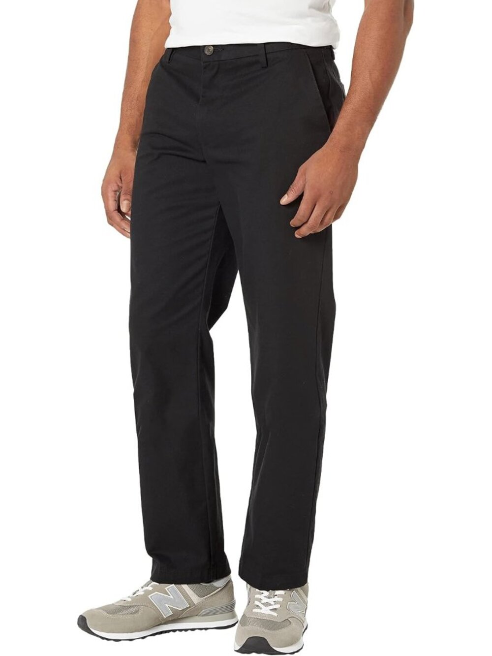 Men's Straight-Fit Wrinkle-Resistant Flat-Front Chino Pant